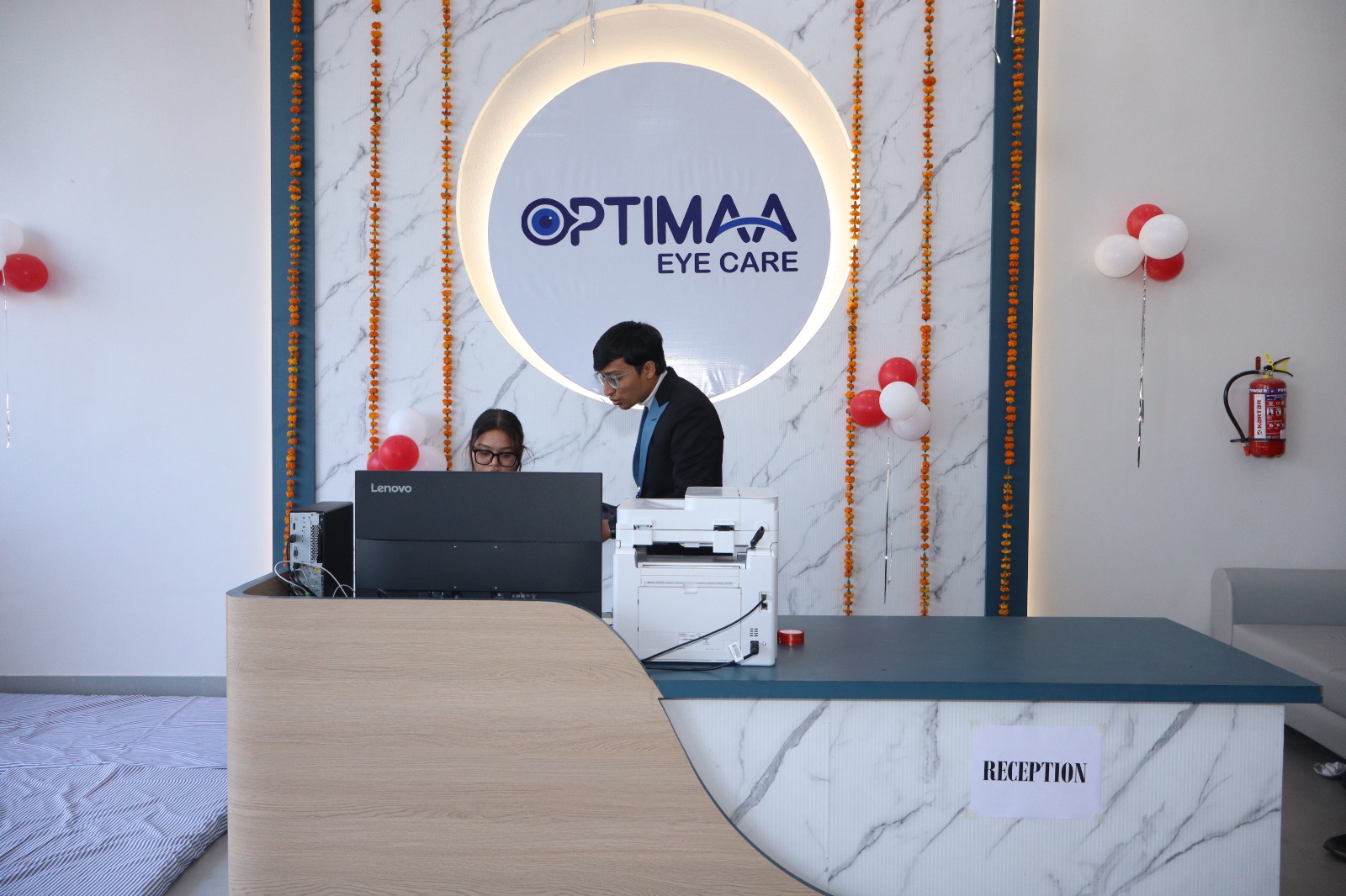 Optimaa Eye Care Reception